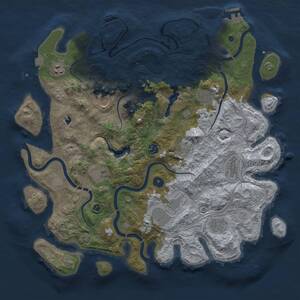 Thumbnail Rust Map: Procedural Map, Size: 4250, Seed: 1983710485, 16 Monuments