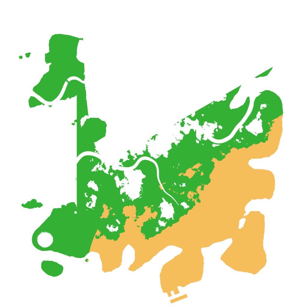Biome Rust Map: Procedural Map, Size: 3500, Seed: 113142