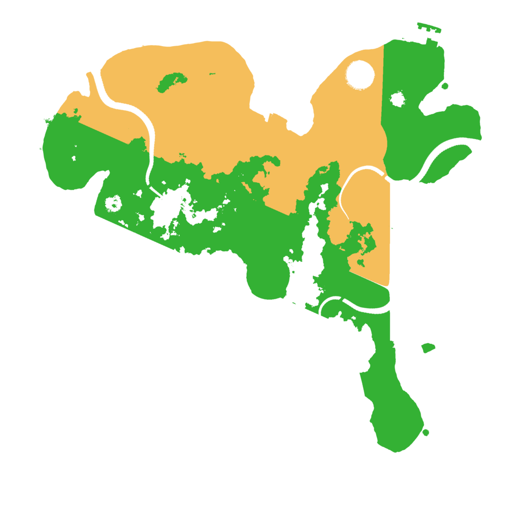 Biome Rust Map: Procedural Map, Size: 3200, Seed: 2872