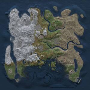 Thumbnail Rust Map: Procedural Map, Size: 3800, Seed: 65133794, 15 Monuments