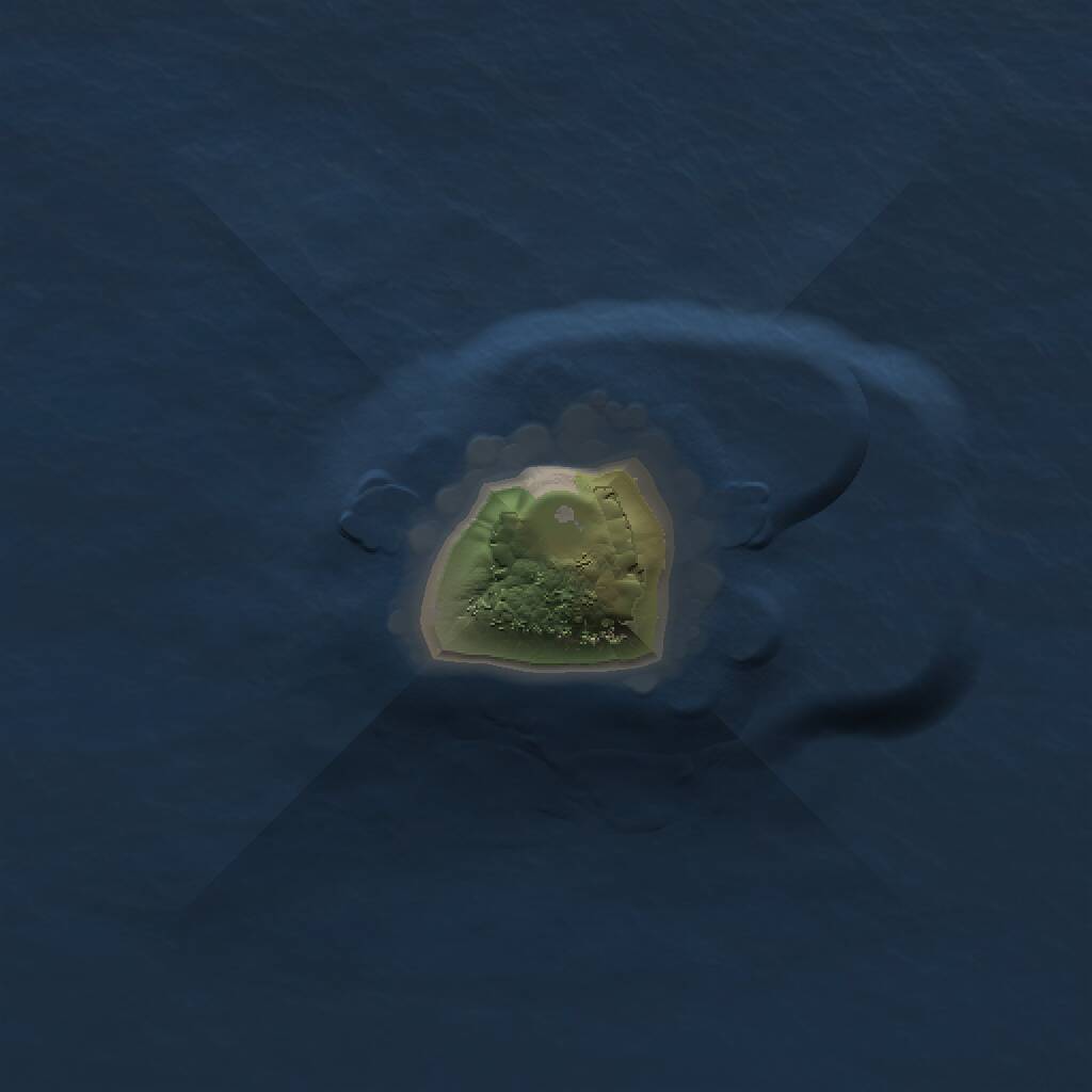 Rust Map: Procedural Map, Size: 1000, Seed: 1848494368, 1 Monuments