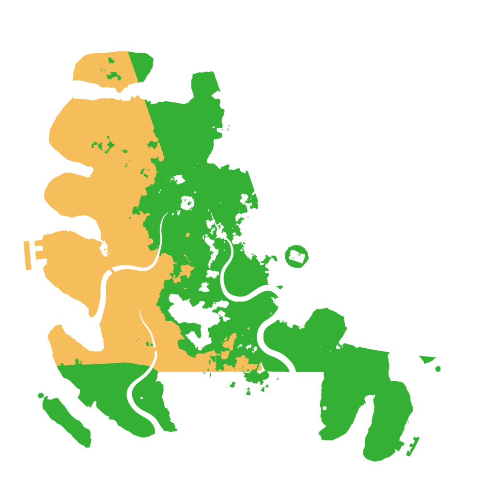 Biome Rust Map: Procedural Map, Size: 3500, Seed: 6140089