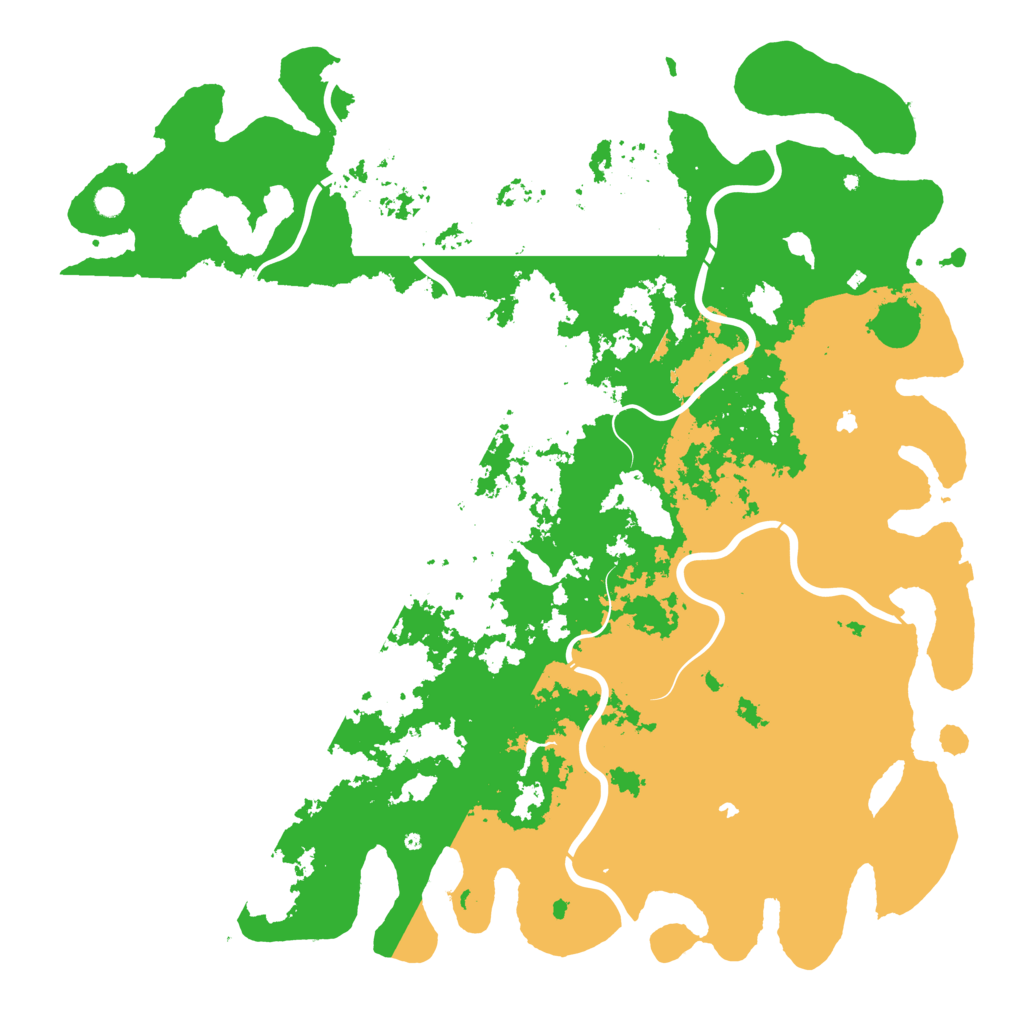 Biome Rust Map: Procedural Map, Size: 6000, Seed: 1250244607