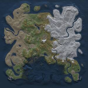 Thumbnail Rust Map: Procedural Map, Size: 4800, Seed: 855360547, 17 Monuments