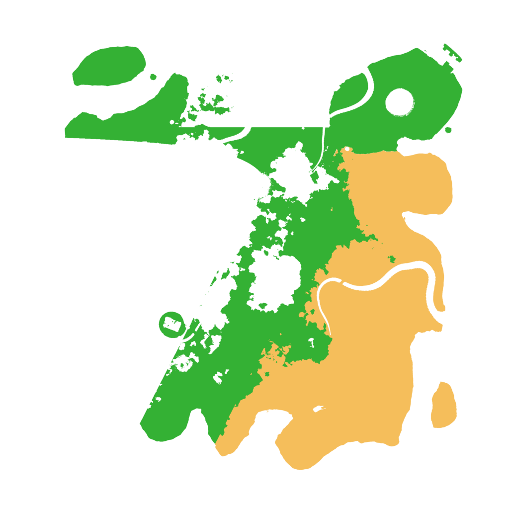 Biome Rust Map: Procedural Map, Size: 3250, Seed: 464761167