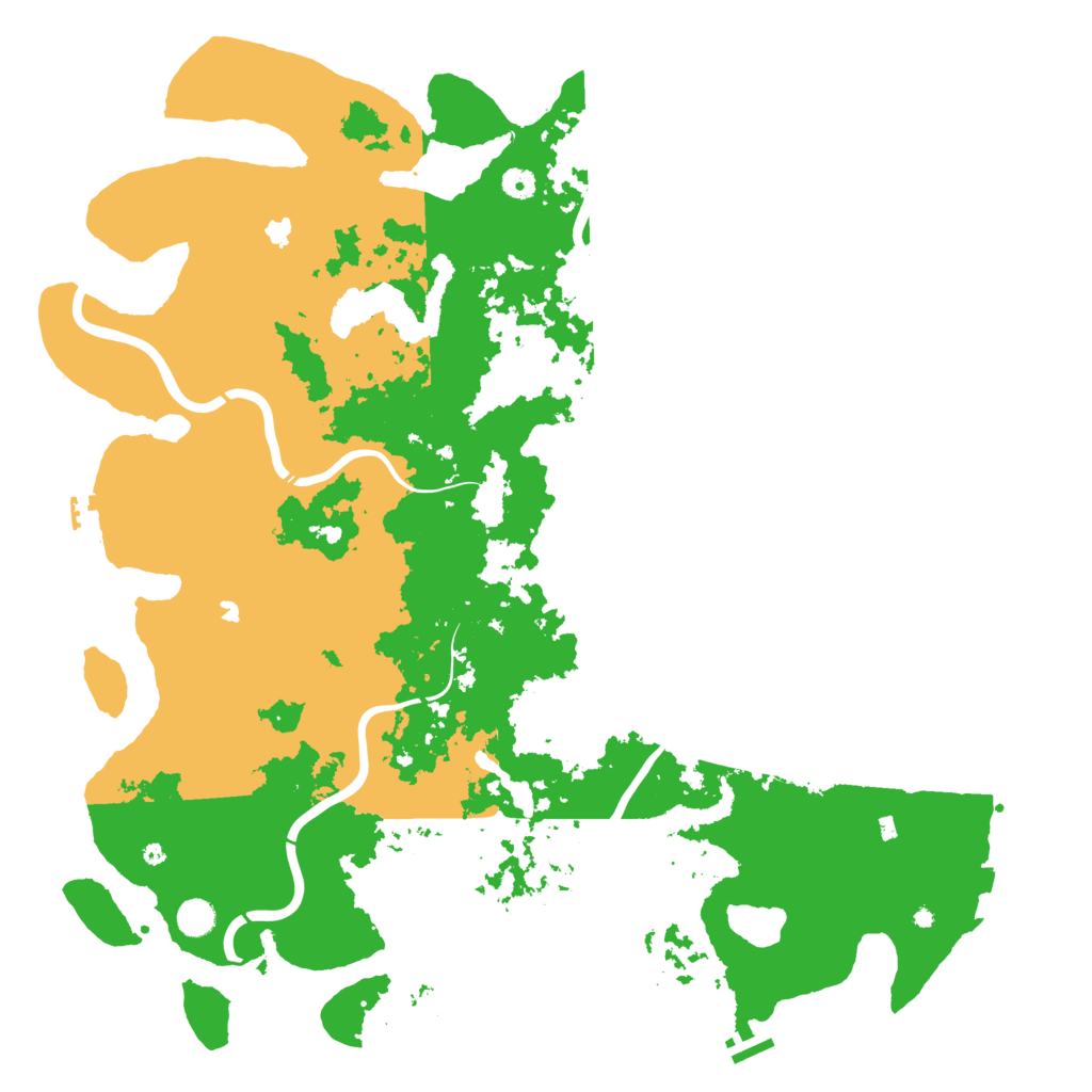 Biome Rust Map: Procedural Map, Size: 5000, Seed: 1109092304