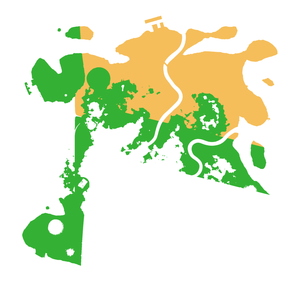 Biome Rust Map: Procedural Map, Size: 3500, Seed: 1854