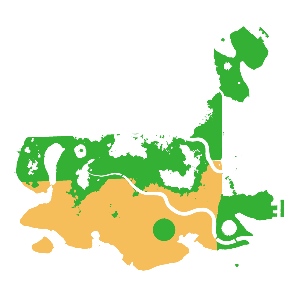 Biome Rust Map: Procedural Map, Size: 3500, Seed: 595653684