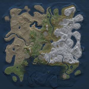 Thumbnail Rust Map: Procedural Map, Size: 4500, Seed: 1426356255, 17 Monuments