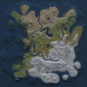 Thumbnail Rust Map: Procedural Map, Size: 4000, Seed: 787463712, 14 Monuments