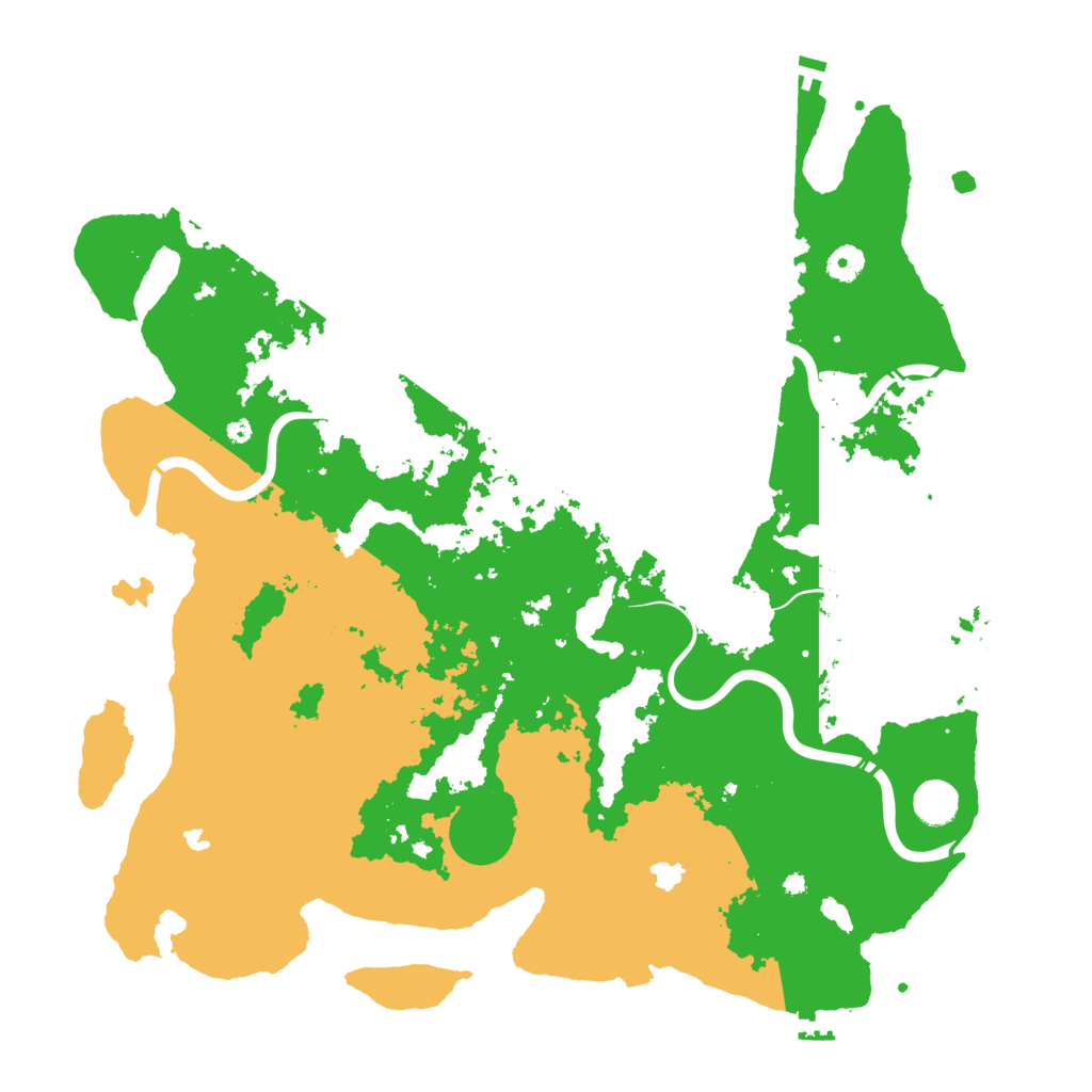 Biome Rust Map: Procedural Map, Size: 4500, Seed: 20260508