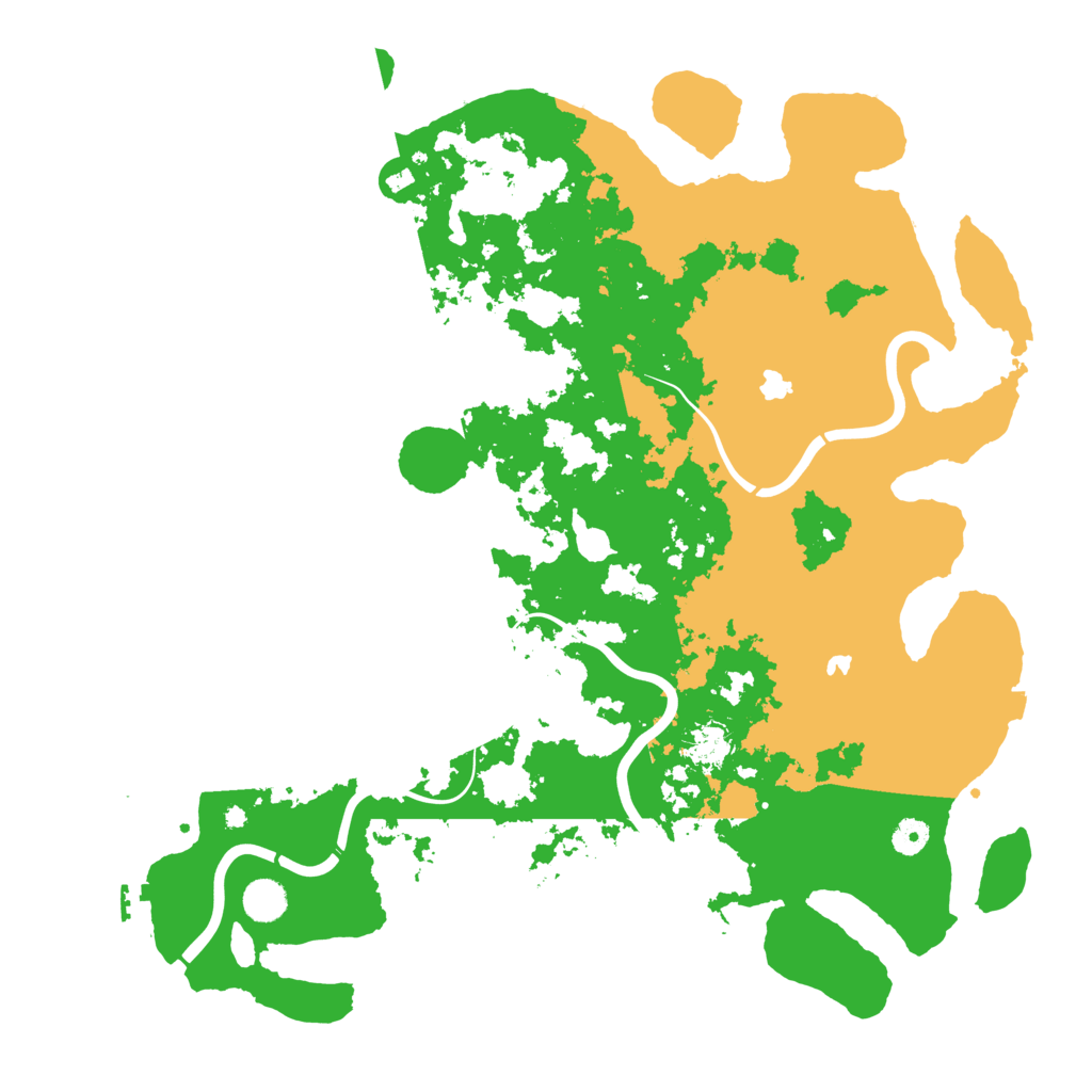 Biome Rust Map: Procedural Map, Size: 4500, Seed: 260508