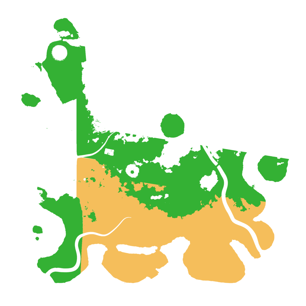 Biome Rust Map: Procedural Map, Size: 3500, Seed: 2128