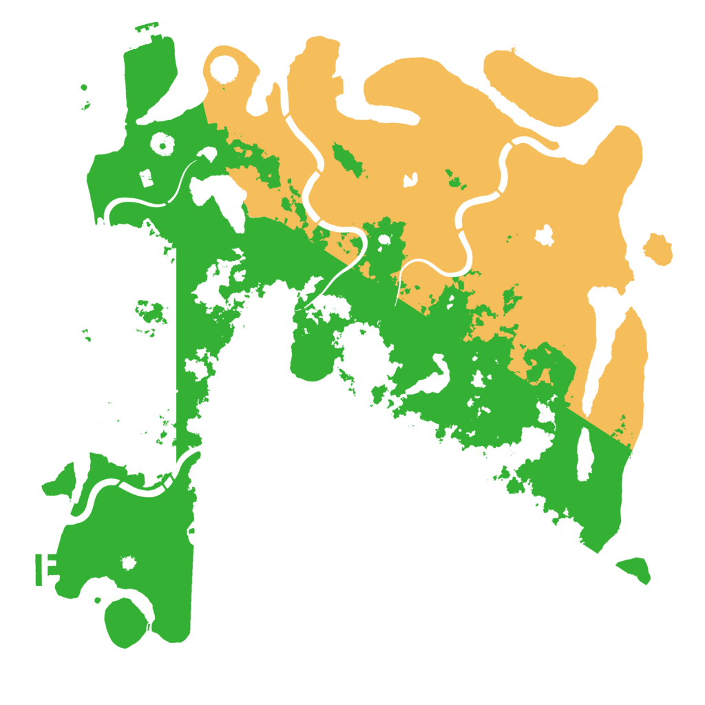 Biome Rust Map: Procedural Map, Size: 4500, Seed: 463230260