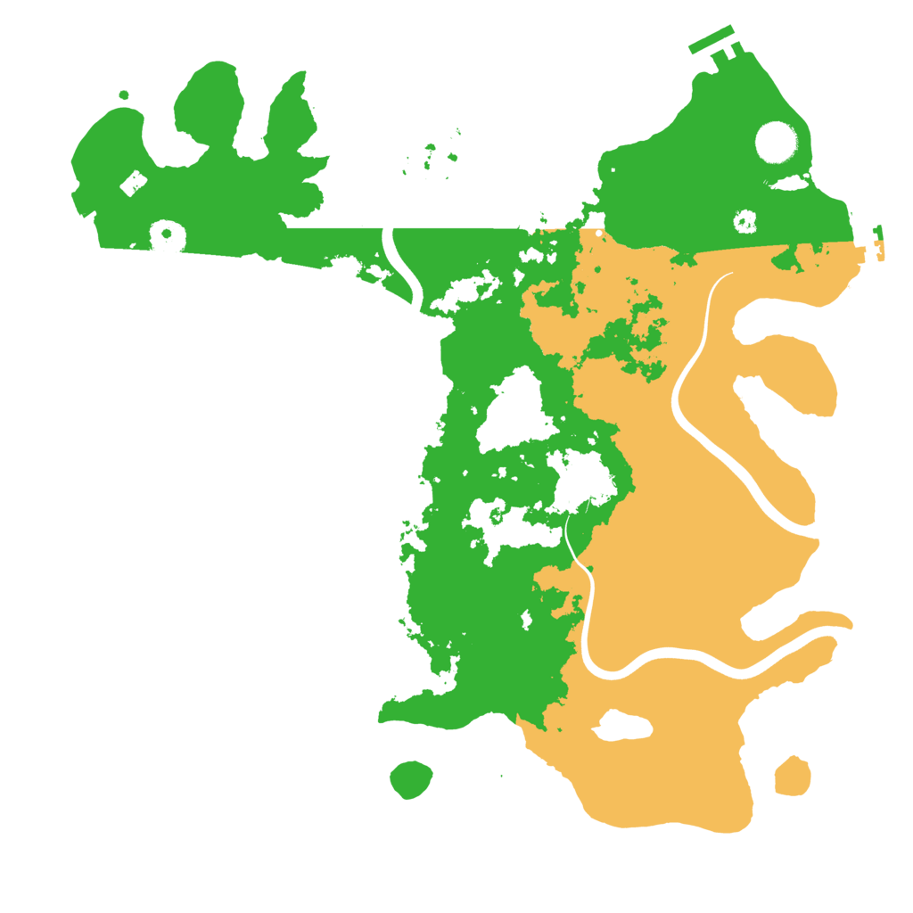 Biome Rust Map: Procedural Map, Size: 3850, Seed: 58958