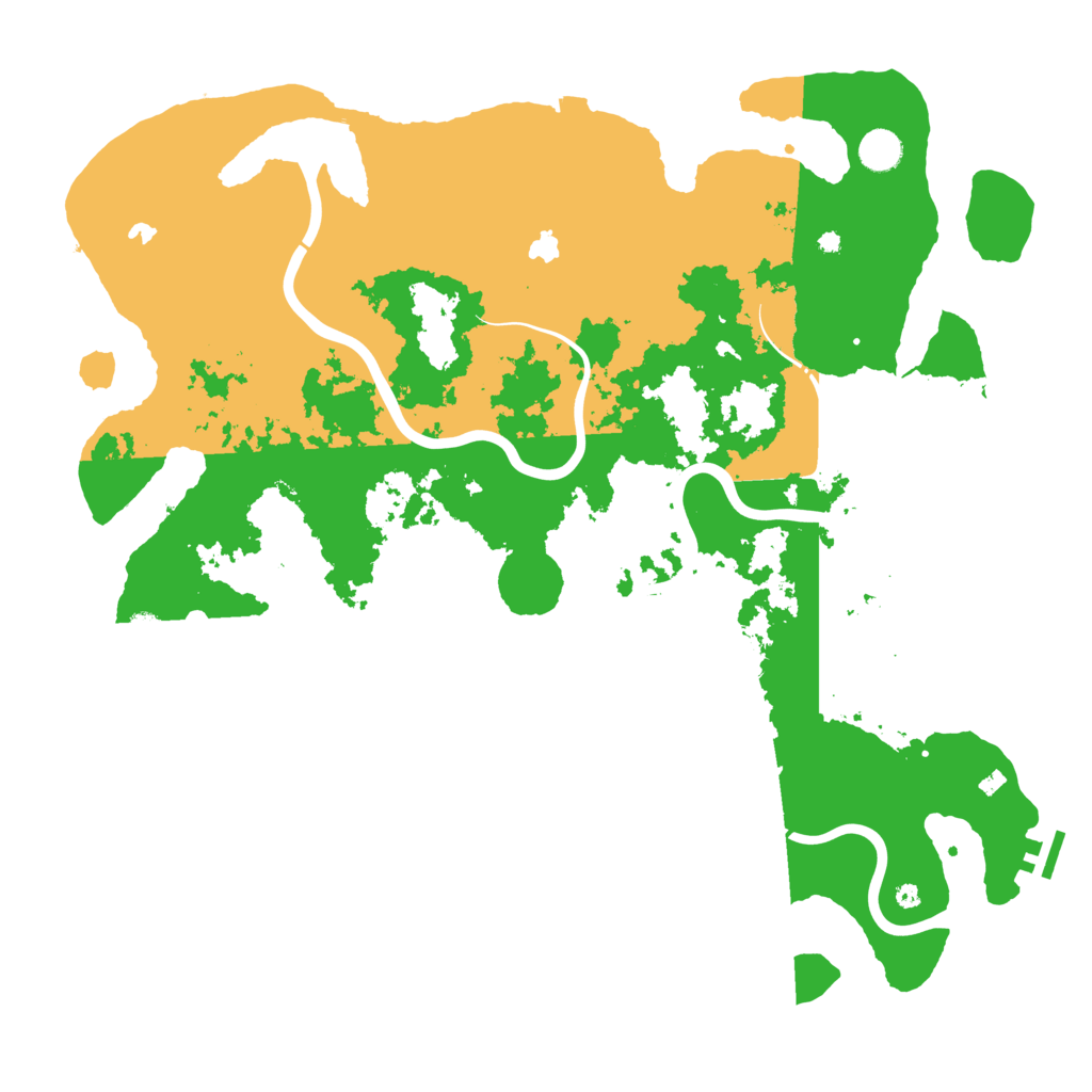 Biome Rust Map: Procedural Map, Size: 4500, Seed: 687452412
