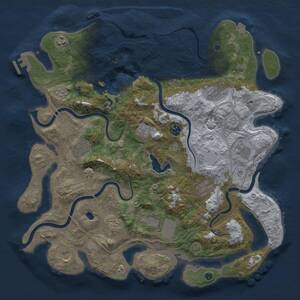 Thumbnail Rust Map: Procedural Map, Size: 4250, Seed: 616096672, 17 Monuments