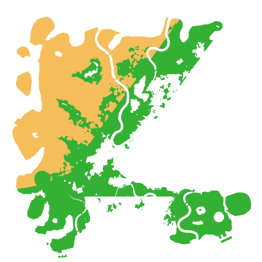 Biome Rust Map: Procedural Map, Size: 4500, Seed: 1934823599