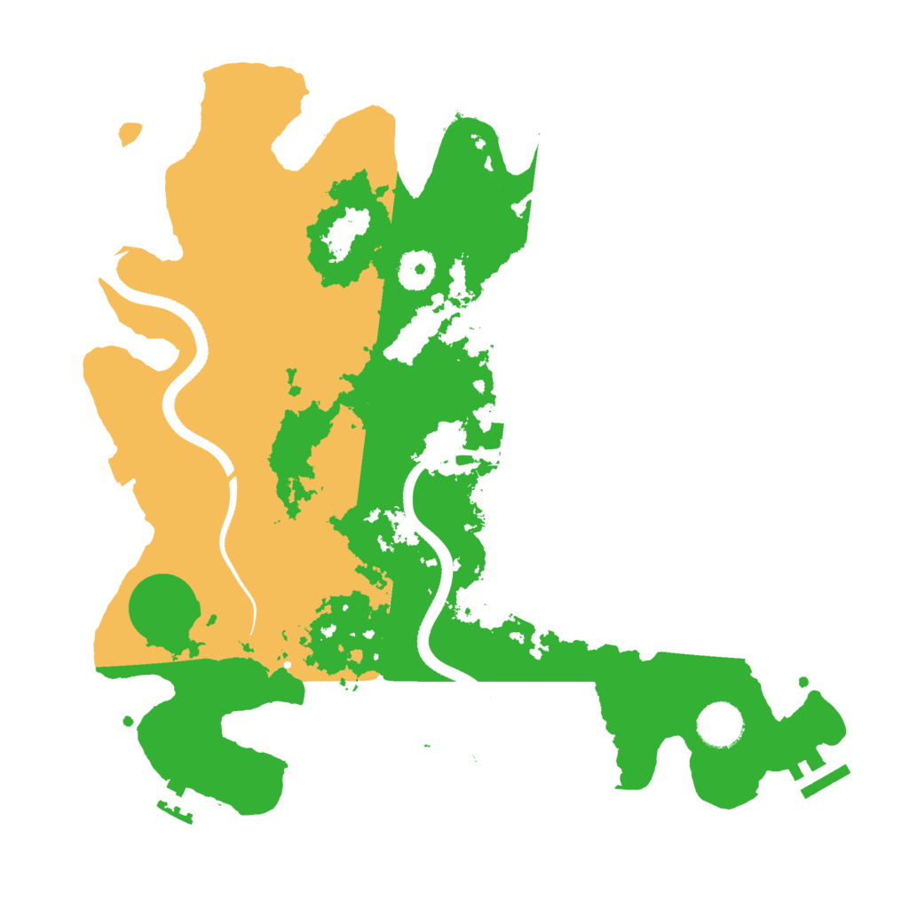 Biome Rust Map: Procedural Map, Size: 3500, Seed: 55321