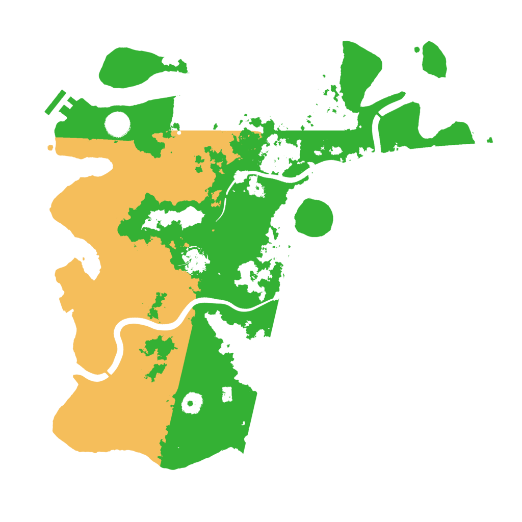 Biome Rust Map: Procedural Map, Size: 3700, Seed: 867850661