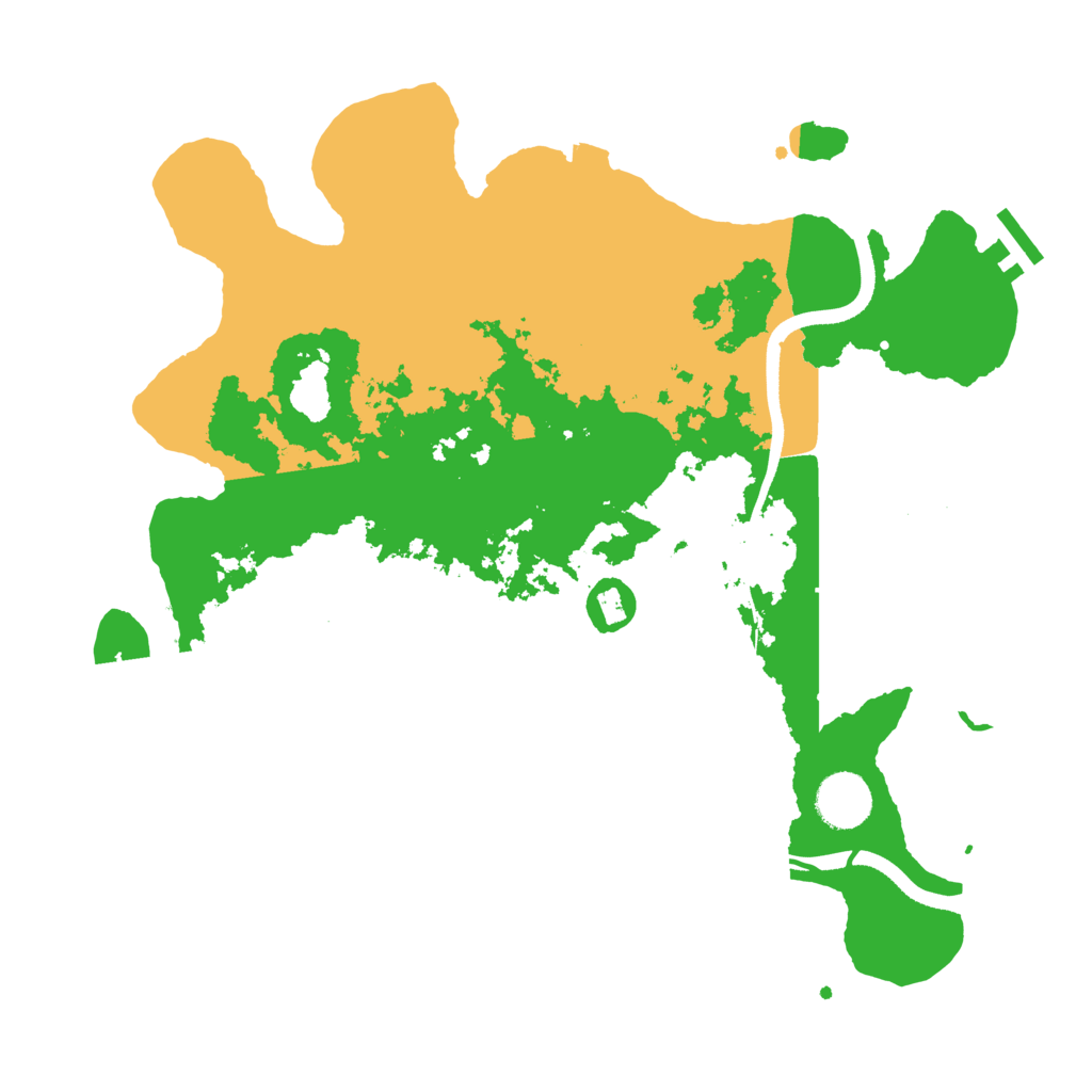 Biome Rust Map: Procedural Map, Size: 3500, Seed: 159024497