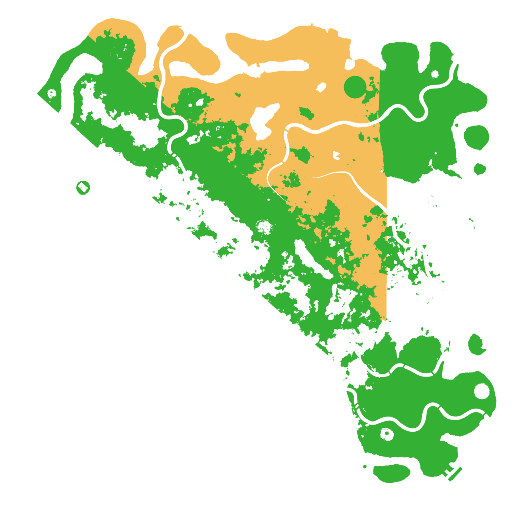 Biome Rust Map: Procedural Map, Size: 6000, Seed: 158429010