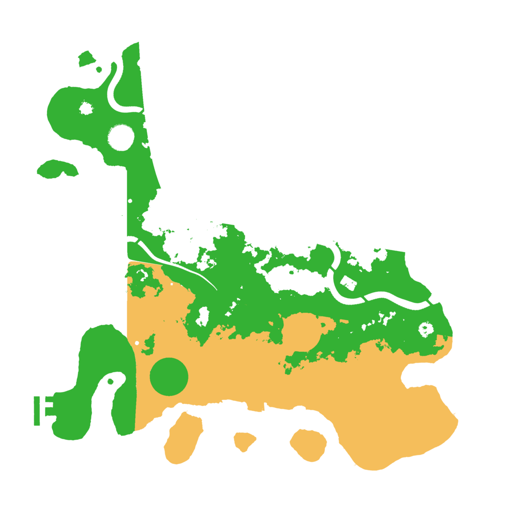 Biome Rust Map: Procedural Map, Size: 3500, Seed: 520565472