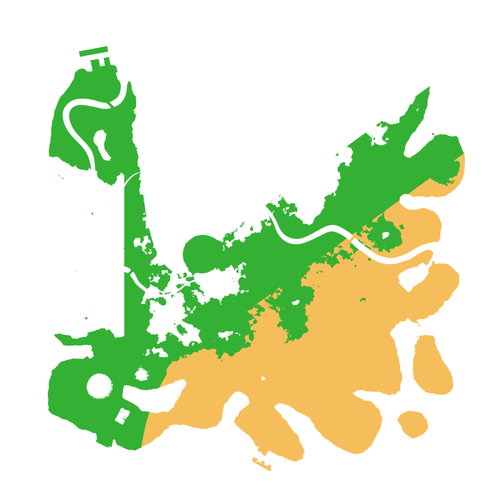 Biome Rust Map: Procedural Map, Size: 3500, Seed: 953541812
