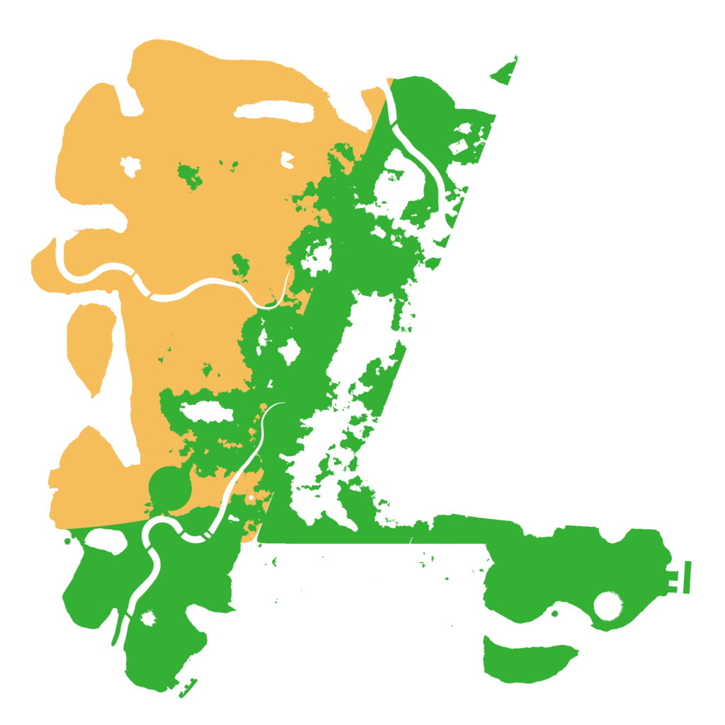 Biome Rust Map: Procedural Map, Size: 4500, Seed: 1091943601