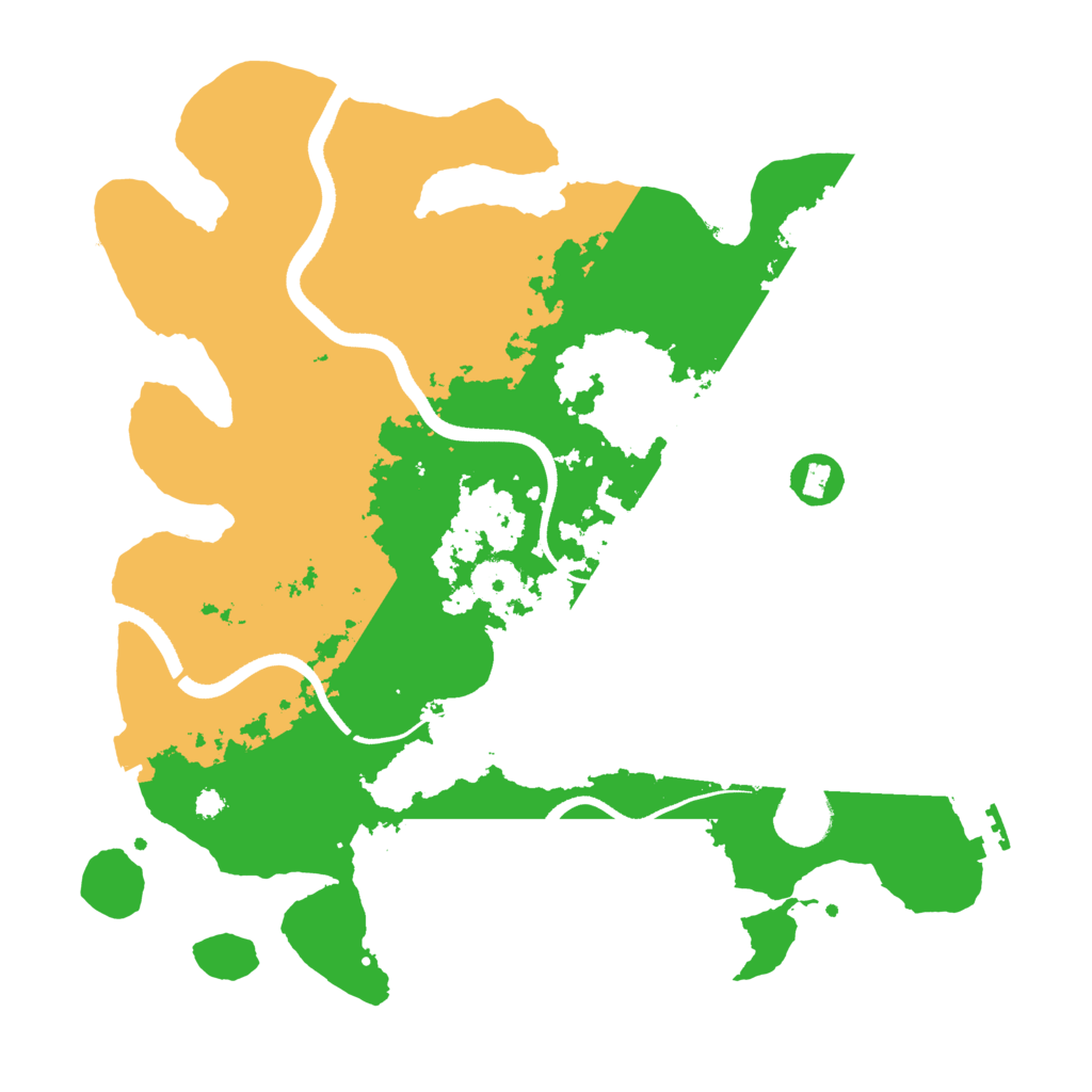 Biome Rust Map: Procedural Map, Size: 3500, Seed: 101178849