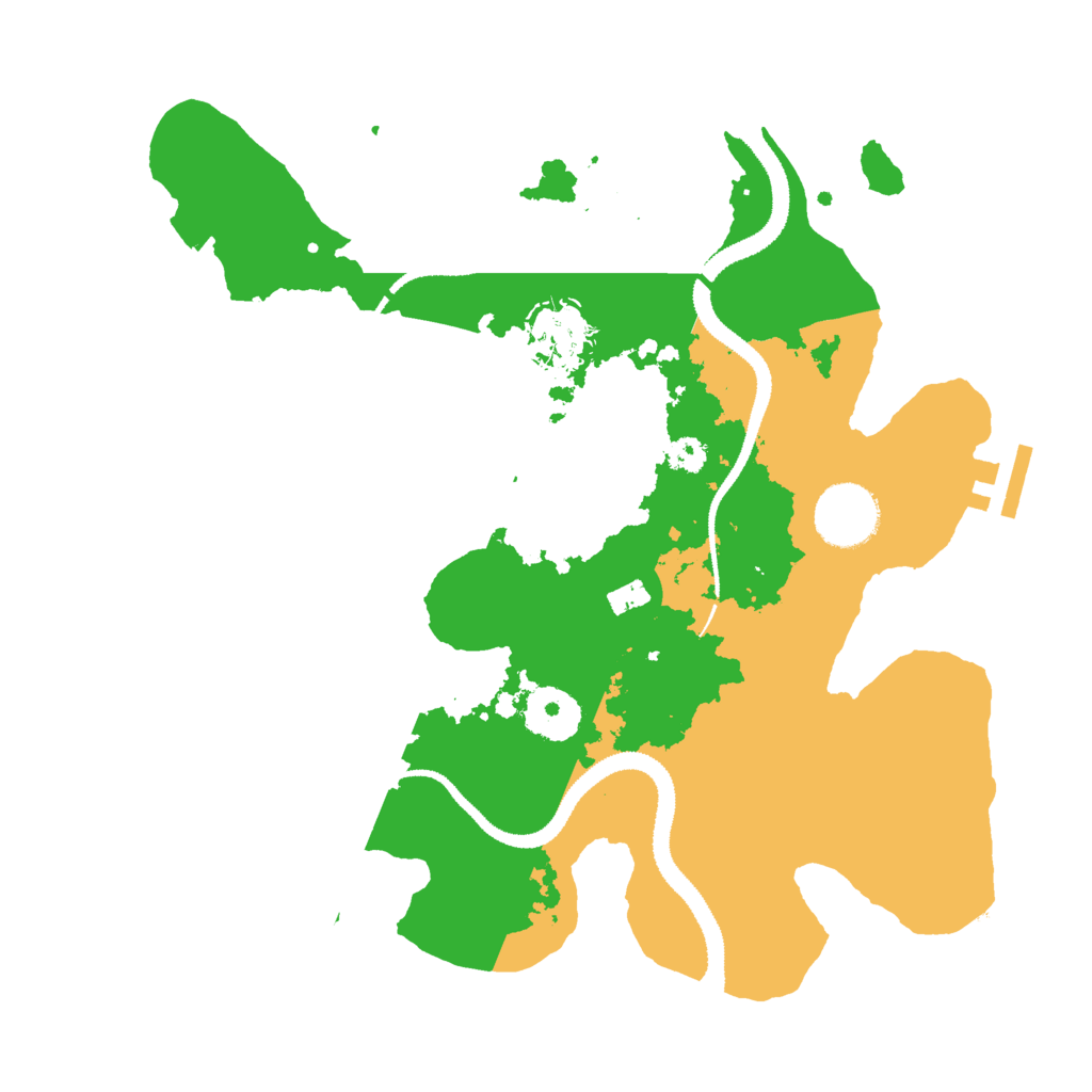 Biome Rust Map: Procedural Map, Size: 3000, Seed: 6555127