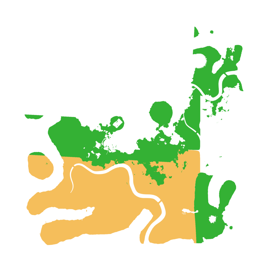Biome Rust Map: Procedural Map, Size: 3200, Seed: 11177482