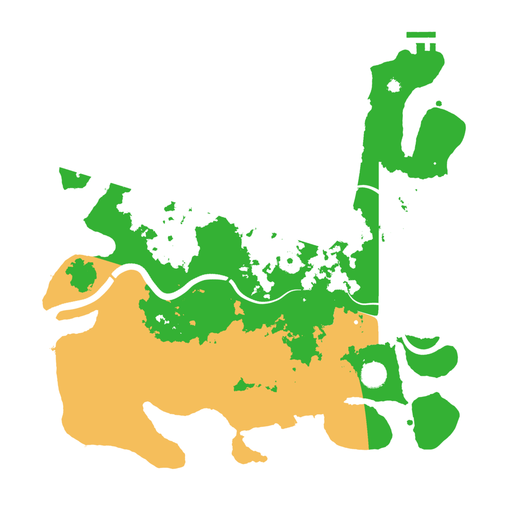 Biome Rust Map: Procedural Map, Size: 3500, Seed: 628999