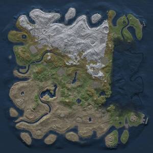 Thumbnail Rust Map: Procedural Map, Size: 4800, Seed: 1778676052, 17 Monuments