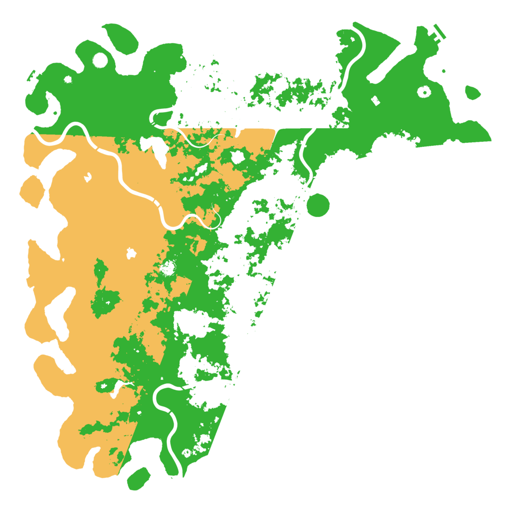 Biome Rust Map: Procedural Map, Size: 6000, Seed: 2783841