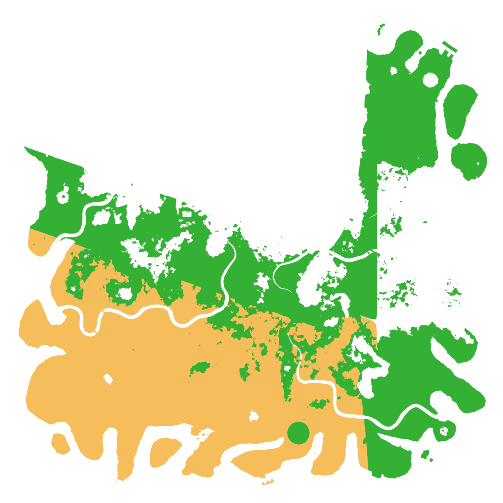 Biome Rust Map: Procedural Map, Size: 6000, Seed: 1337990795