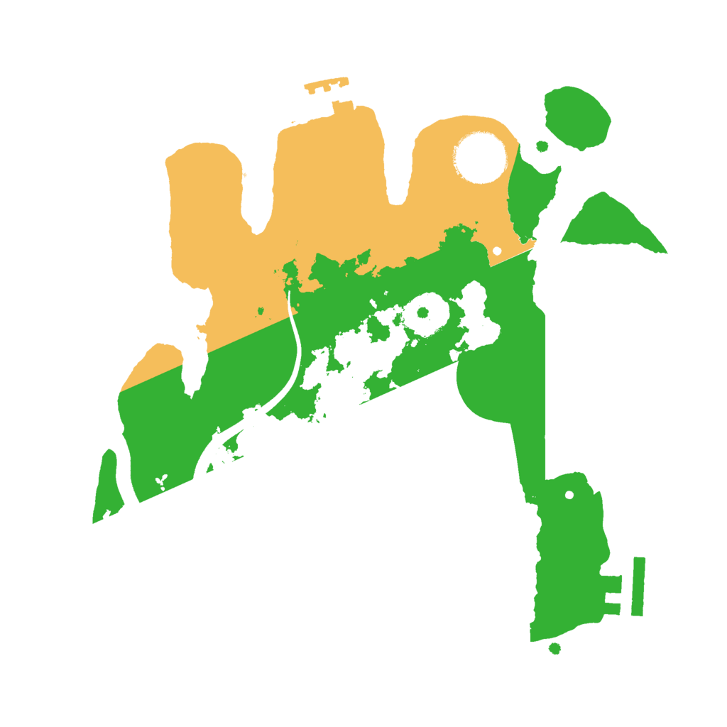 Biome Rust Map: Procedural Map, Size: 2500, Seed: 1459873700