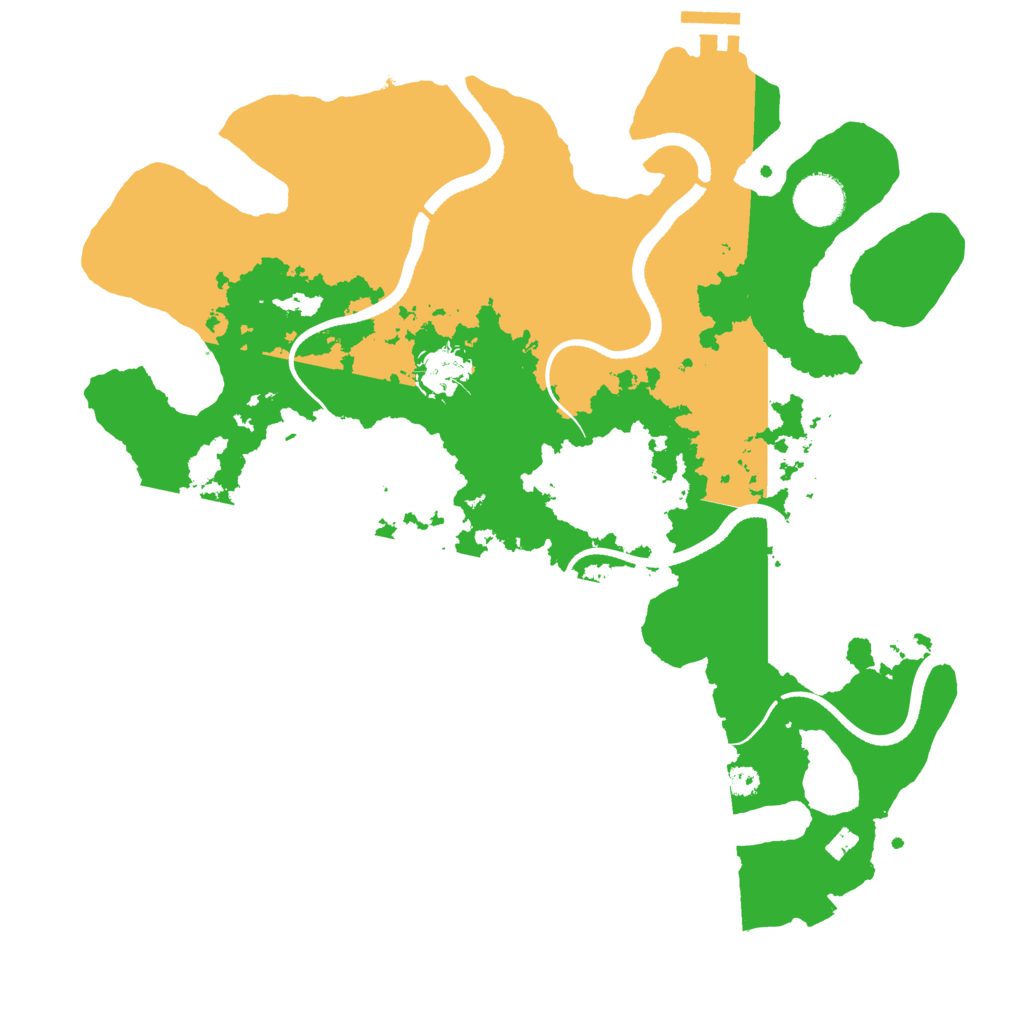 Biome Rust Map: Procedural Map, Size: 3500, Seed: 150956642