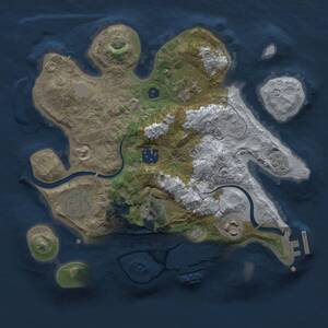 Thumbnail Rust Map: Procedural Map, Size: 2800, Seed: 1317652902, 12 Monuments