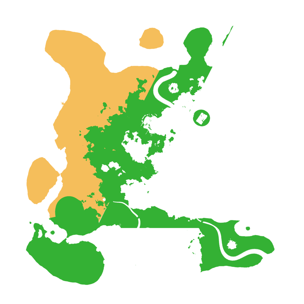 Biome Rust Map: Procedural Map, Size: 3000, Seed: 586739665