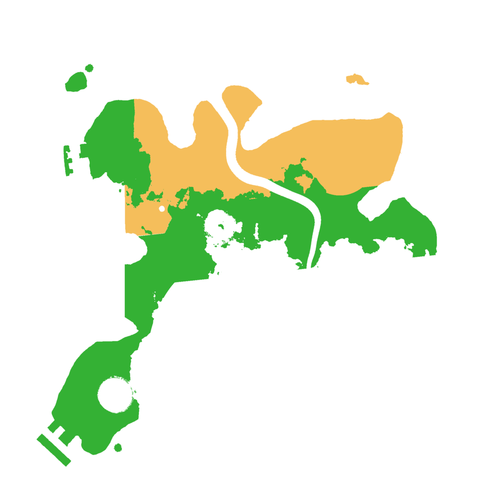 Biome Rust Map: Procedural Map, Size: 2500, Seed: 1524417776