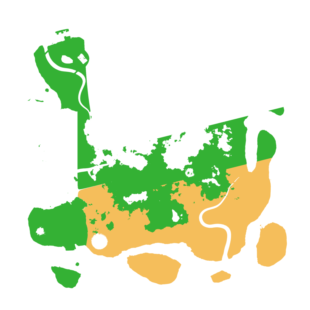 Biome Rust Map: Procedural Map, Size: 3500, Seed: 2120689252