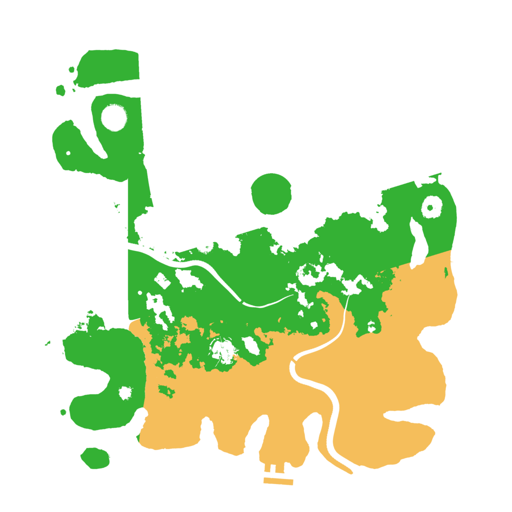 Biome Rust Map: Procedural Map, Size: 3500, Seed: 1984956722