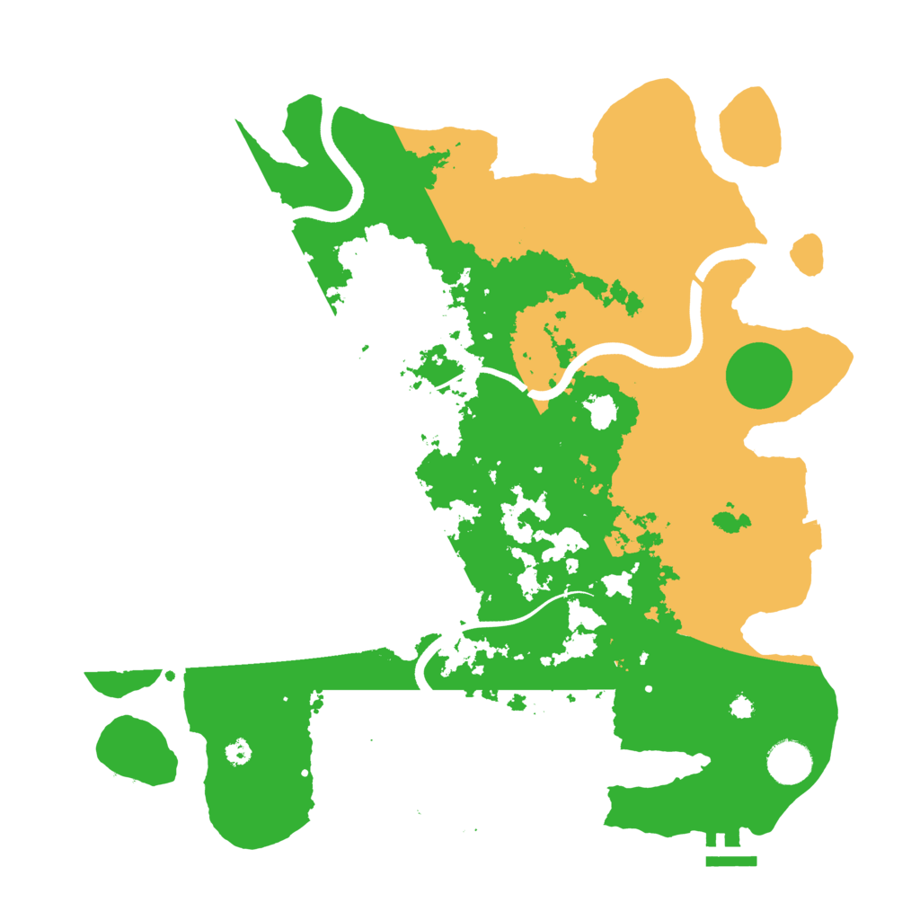 Biome Rust Map: Procedural Map, Size: 3650, Seed: 627945503