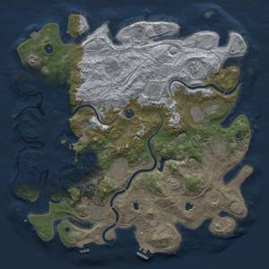Thumbnail Rust Map: Procedural Map, Size: 4500, Seed: 1020044344, 17 Monuments