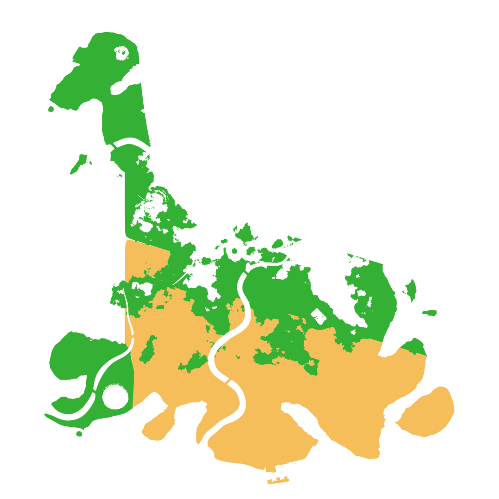 Biome Rust Map: Procedural Map, Size: 3500, Seed: 970580048