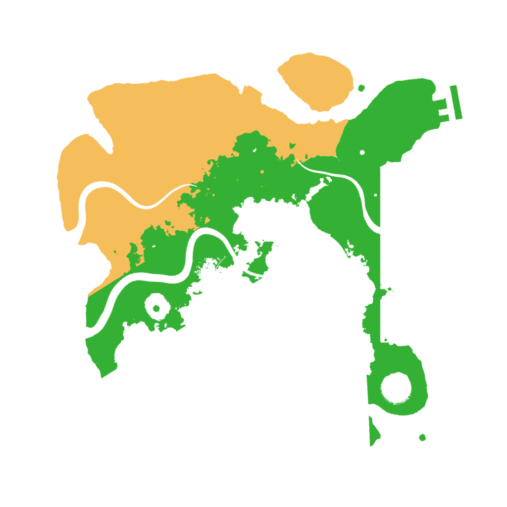 Biome Rust Map: Procedural Map, Size: 3000, Seed: 848724121