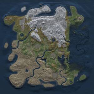 Thumbnail Rust Map: Procedural Map, Size: 4250, Seed: 110260550, 17 Monuments