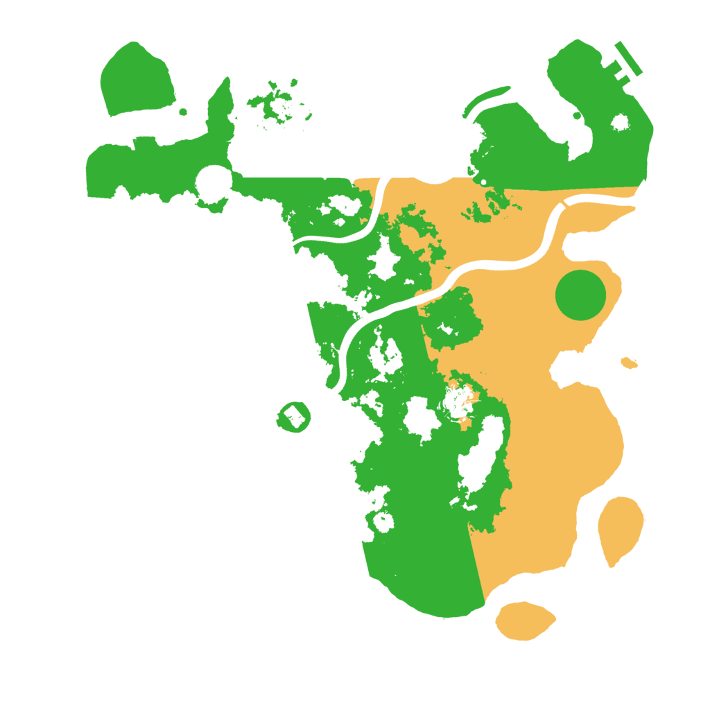 Biome Rust Map: Procedural Map, Size: 3700, Seed: 1937015146
