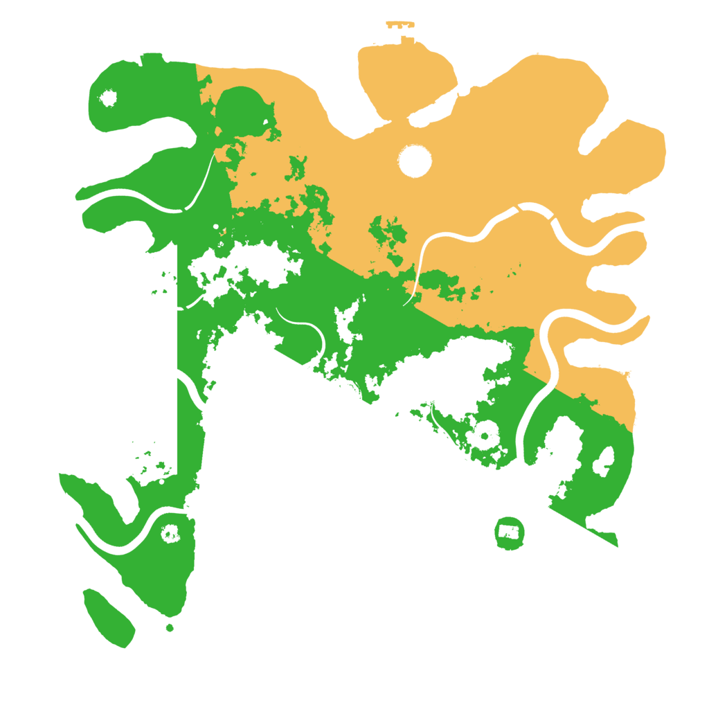 Biome Rust Map: Procedural Map, Size: 3800, Seed: 310799861